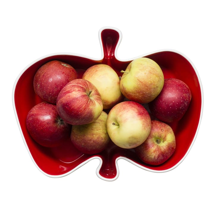 Apple serving tray - red-white - Sagaform