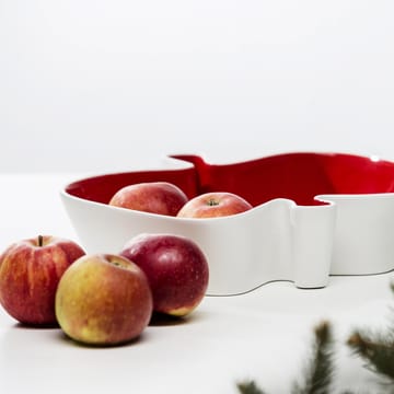 Apple serving tray - red-white - Sagaform