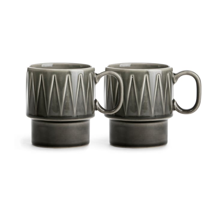 Coffee & More coffee mug 2-pack - Grey - Sagaform