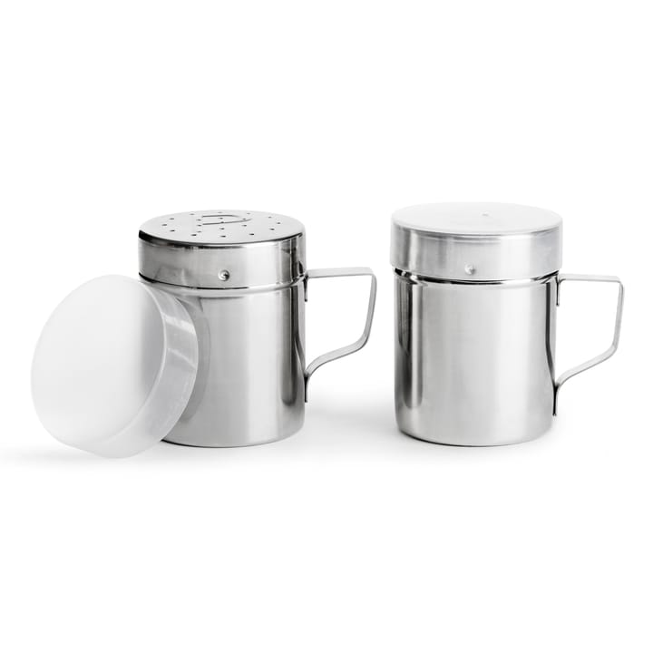 Sagaform BBQ salt & pepper set with lid - stainless steel - Sagaform