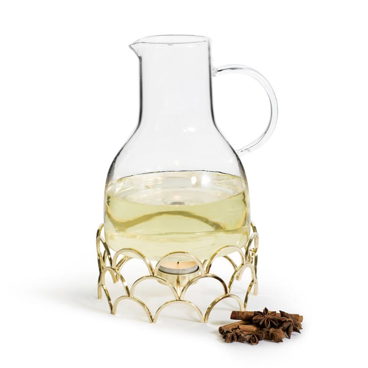 Sagaform mulled wine jug with warmer - Gold - Sagaform