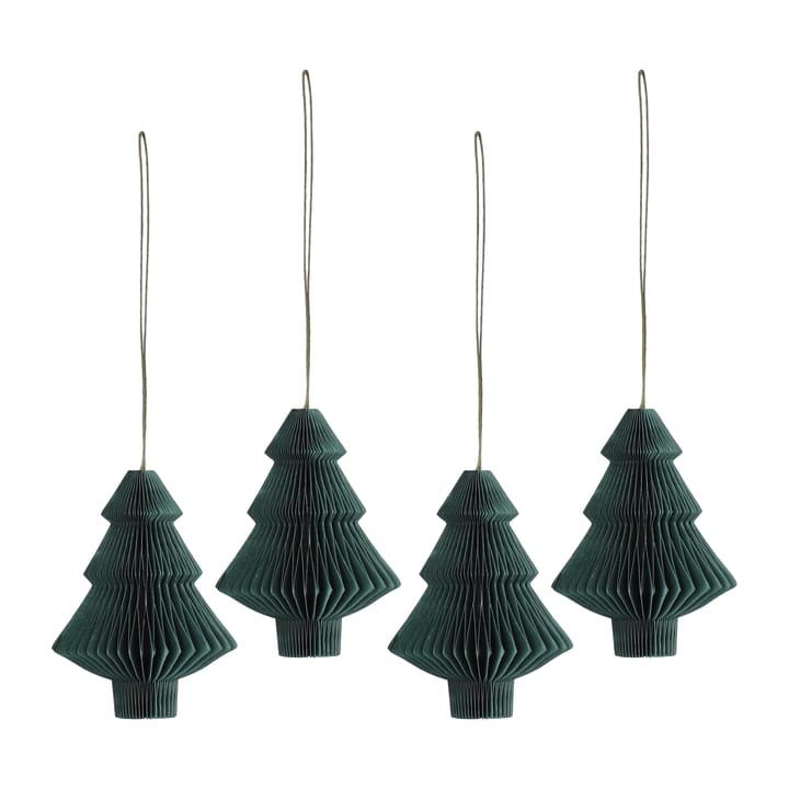 Tree baubles 4-pack - Forest Green - Scandi Living