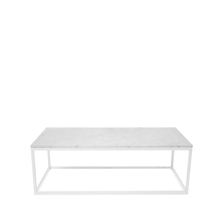 Coffee table 11 - White, white lacquered stand - Scherlin