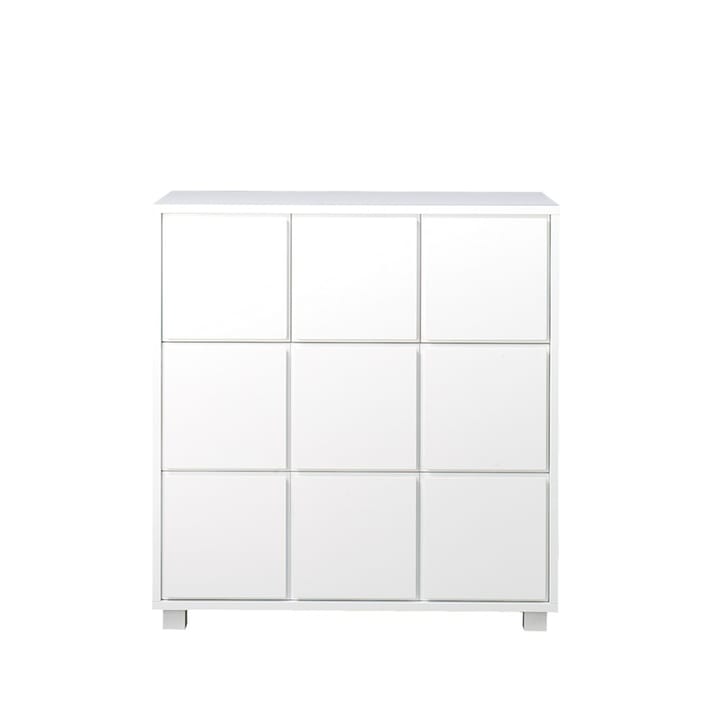 Dresser 1 - White, 3 small and 2 large drawers, short legs - Scherlin
