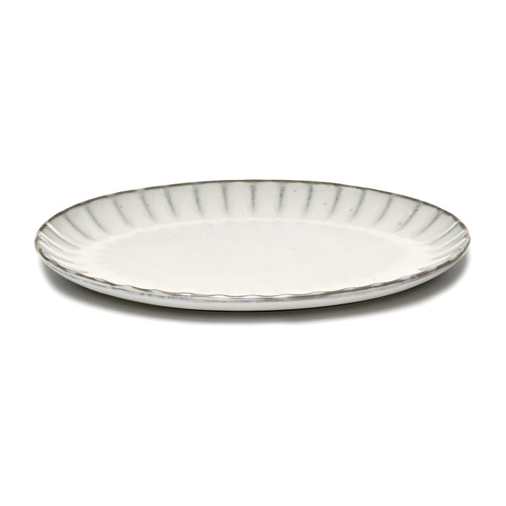 Inku oval plate S 17.5x25 cm - White - Serax