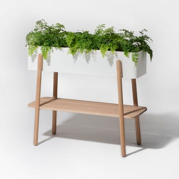Prunella flower table - white- oack - SMD Design