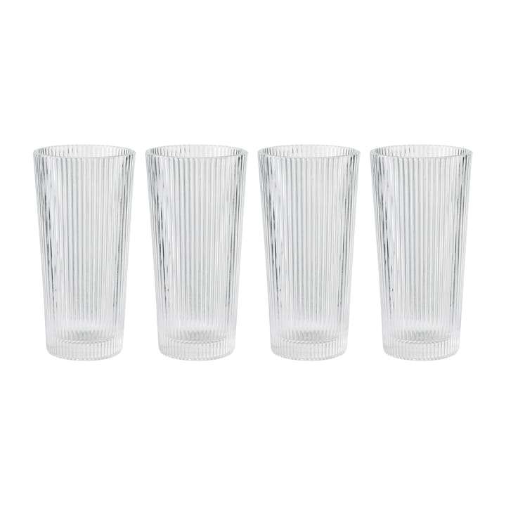 Pilastro long drink glass 30 cl 4-pack - Clear - Stelton