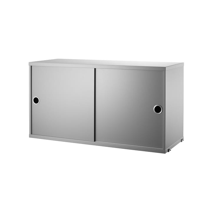 String cabinet with sliding door - Grey, 78x30 cm - String