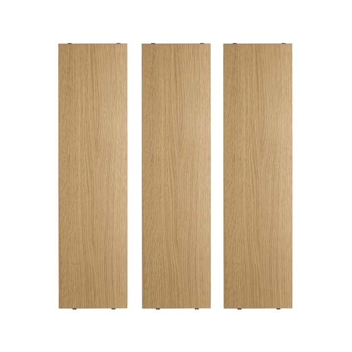 String shelf - Oak, 78x20 cm, 3-pack - String