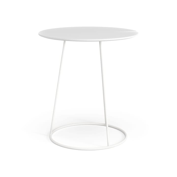 Breeze table with wave Ø46 cm - White - Swedese