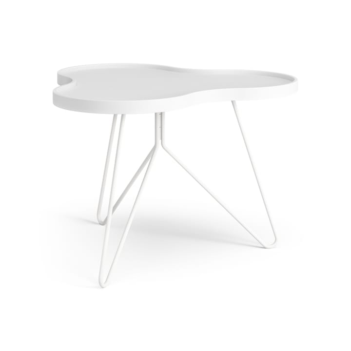 Flower mono table 62x66 cm - H45 cm Ash White glazed - Swedese