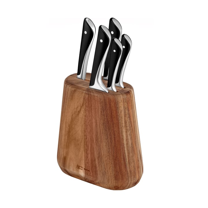 Jamie Oliver knife set with knife block - 6 pieces - Tefal