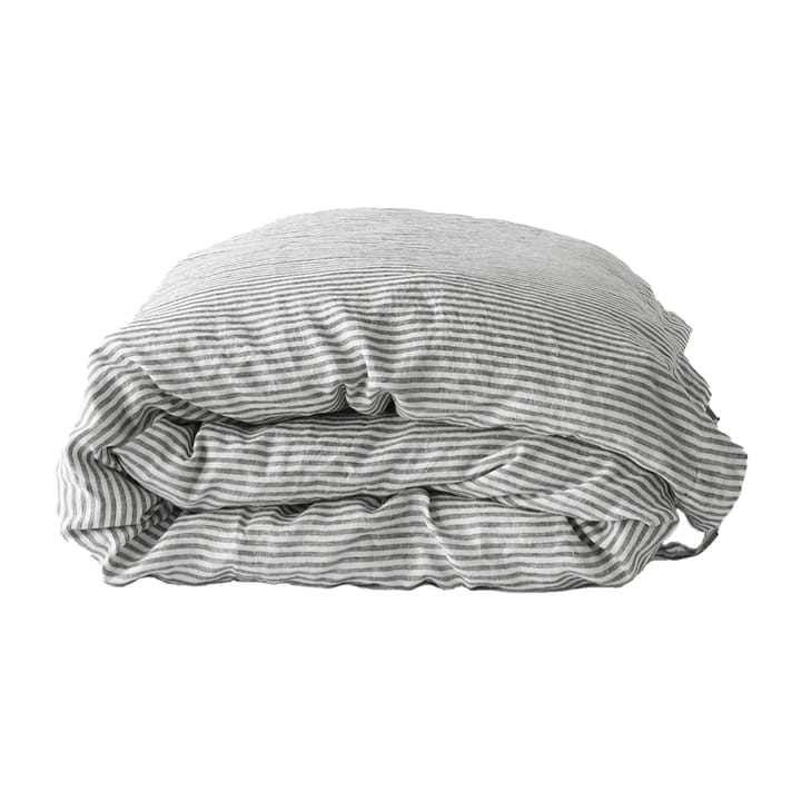 Duvet cover linen 220x240 cm - Grey/white - Tell Me More