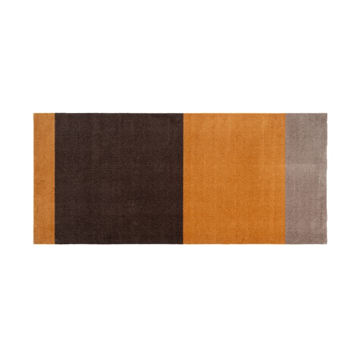 Stripes by tica. horizontal. hallway rug - Dijon-brown-sand. 90x200 cm - Tica copenhagen