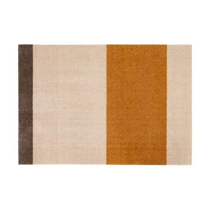 Stripes by tica. horizontal. hallway rug - Ivory-dijon-brown. 90x130 cm - Tica copenhagen
