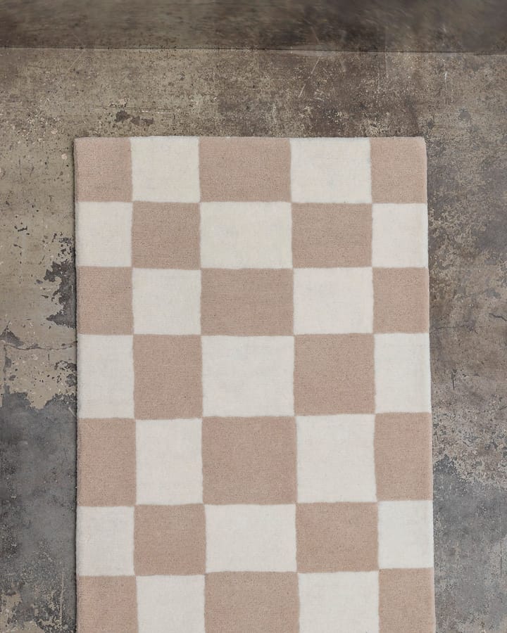 Hafstrom entrance rug wool 80x300 cm - Beige-white - Tinted