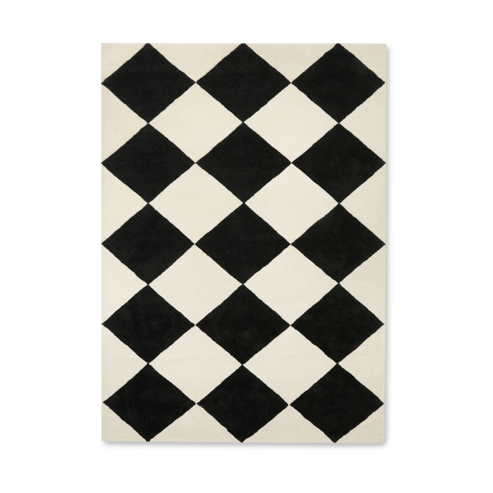 Tenman wool carpet 250x350 cm - Black-white - Tinted