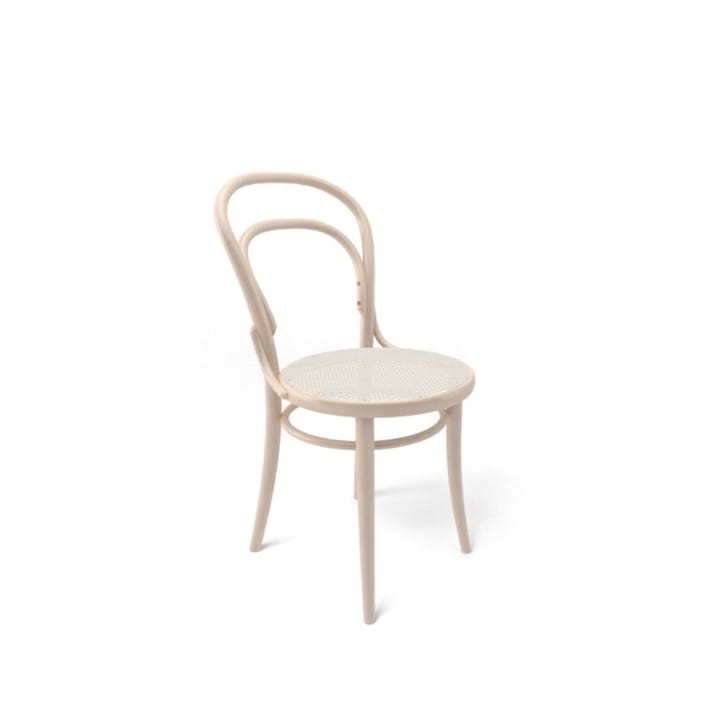 Ton no.14 chair - Beech clear lacquer-New rattan seat - TON