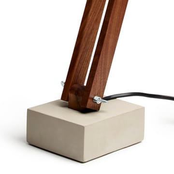 Tove Adman desk lamp - concrete-walnut - Tove Adman