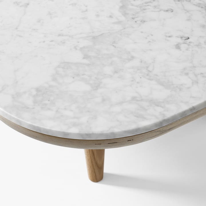 Fly table Sc4 - Light oiled oak + white marble - &Tradition