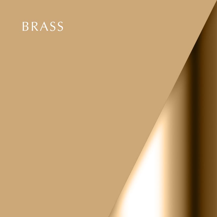 Acorn lamp shade white - polished brass - Umage
