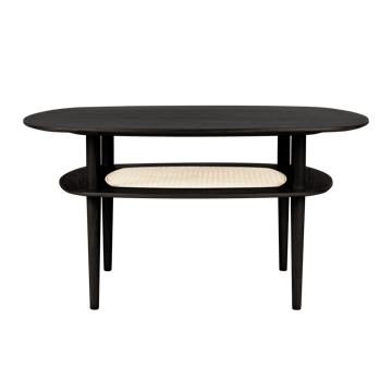 Together Smooth Square coffee table 100x100 cm - Black oak - Umage