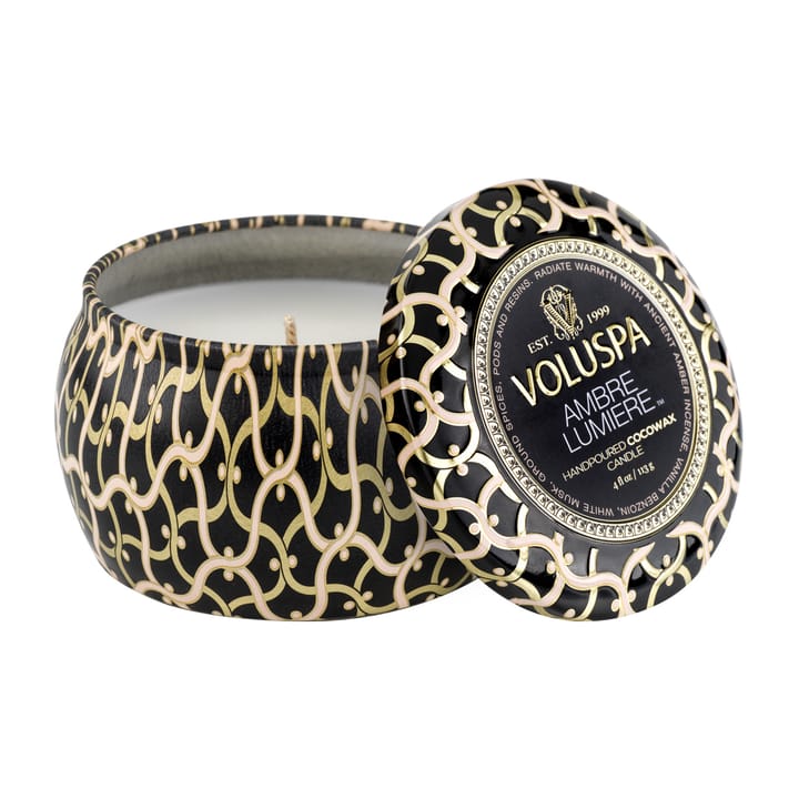 Maison Noir Mini Tin scented 25 hours - Ambre Lumiere - Voluspa