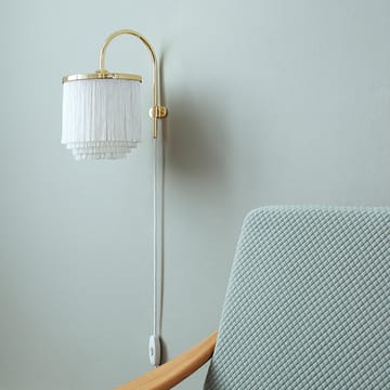 Fringe wall lamp - Pale pink, brass plated steel - Warm Nordic