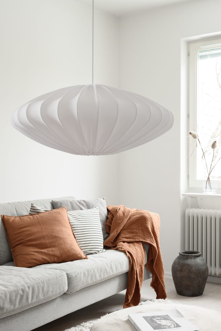 Ellipse lamp shade 65 cm linen - White - Watt & Veke