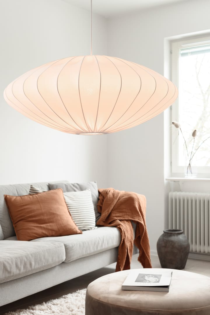 Ellipse lamp shade 80 cm cotton - White - Watt & Veke