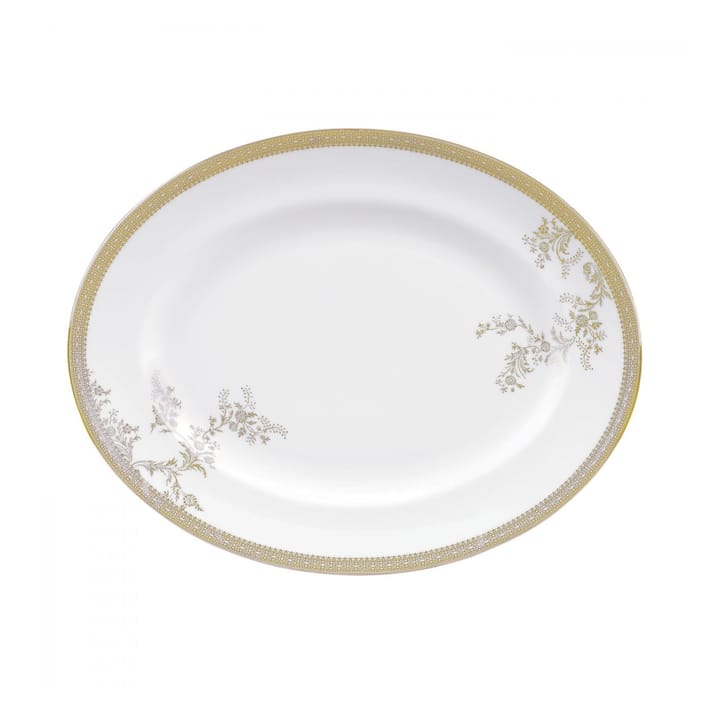 Vera Wang Lace Gold oval serving plate - 39 cm - Wedgwood