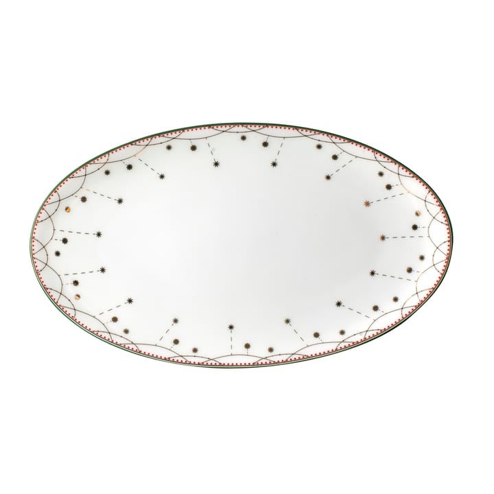 Julemorgen serving plate oval - 20 cm - Wik & Walsøe
