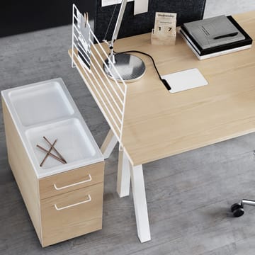 Works desk table top - White laminate, 160 cm - Works