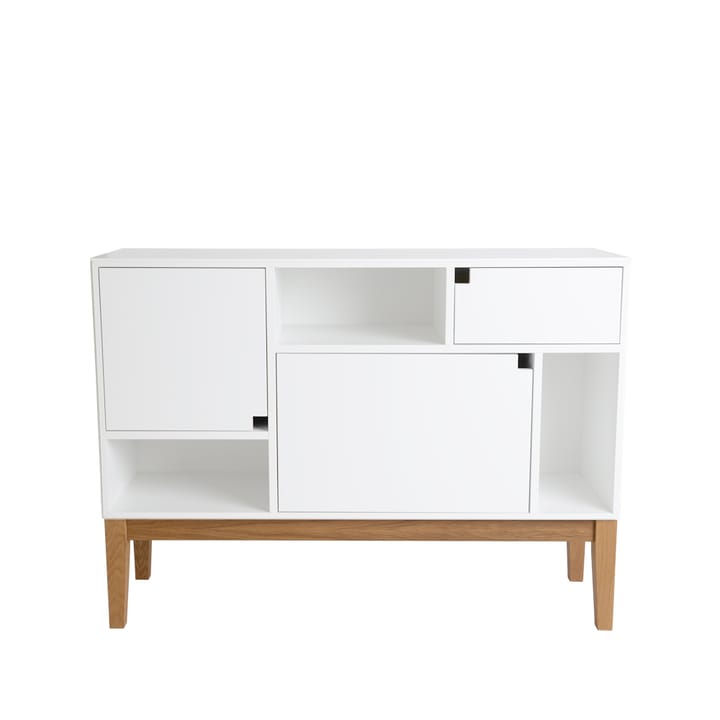 Citti 6x3 cabinet - White. stand in oak matt lacquered - Zweed