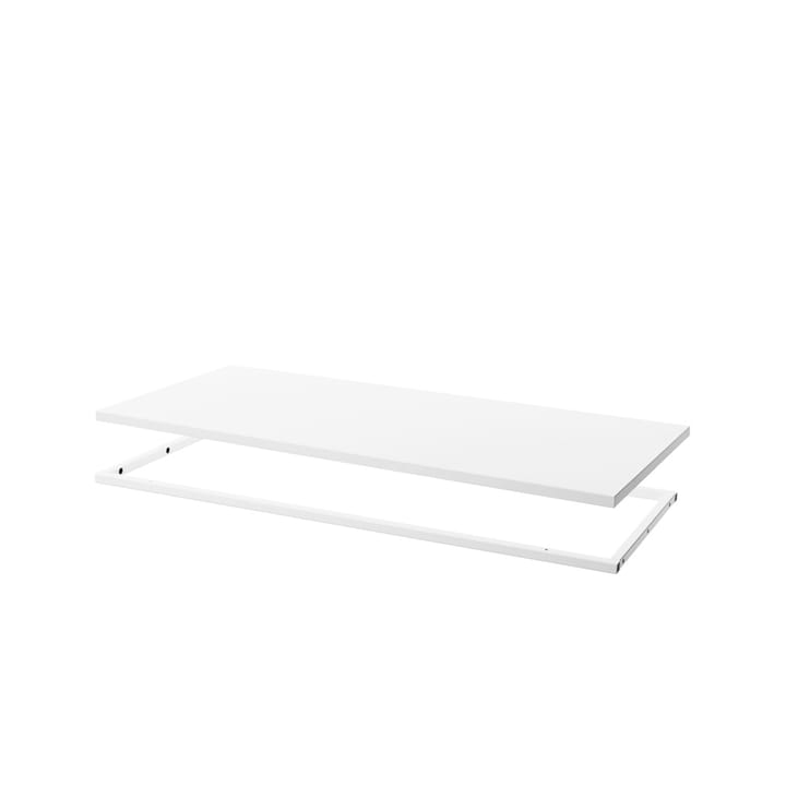 Molto 840 shelf - White, incl. white metal frame - Zweed