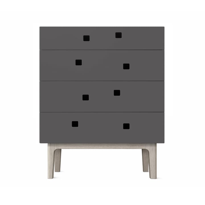 Peep B3 dresser - Slate grey, white-pigmented oak - Zweed