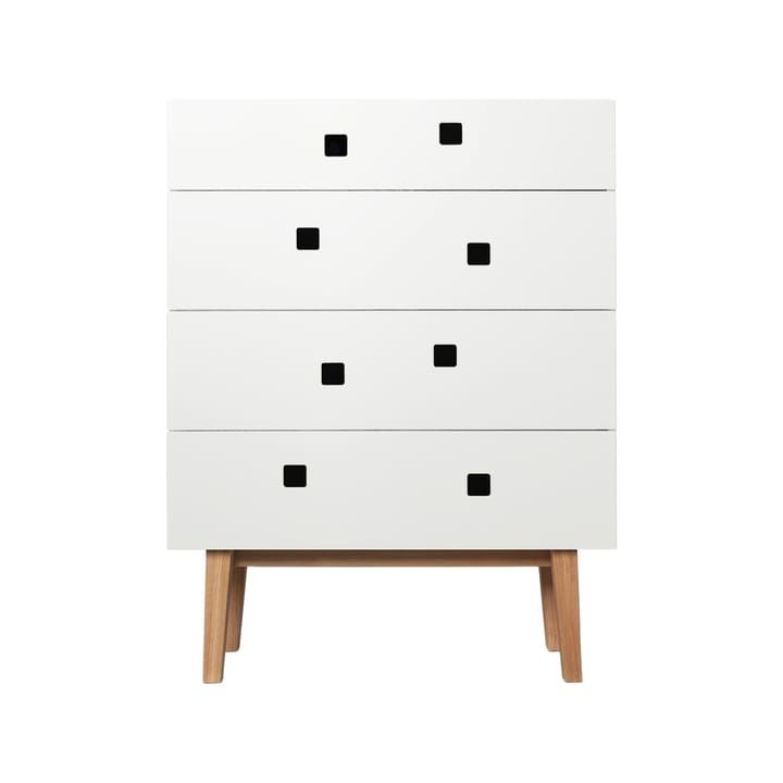Peep B3 dresser - White, retro, oak stand - Zweed