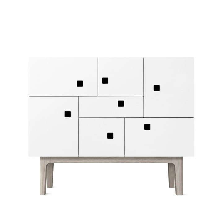Peep C1 cabinet - White. White pigmented oak - Zweed