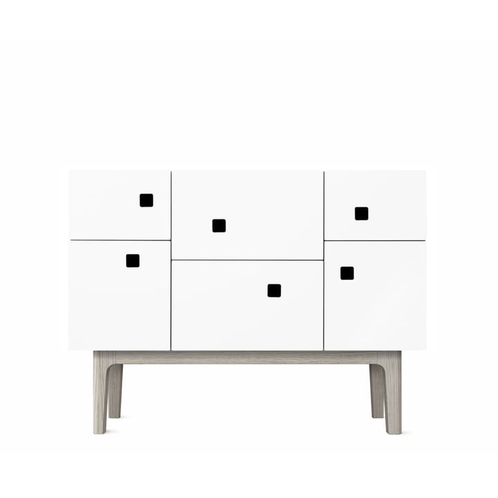 Peep C2 cabinet - White. White pigmented oak - Zweed