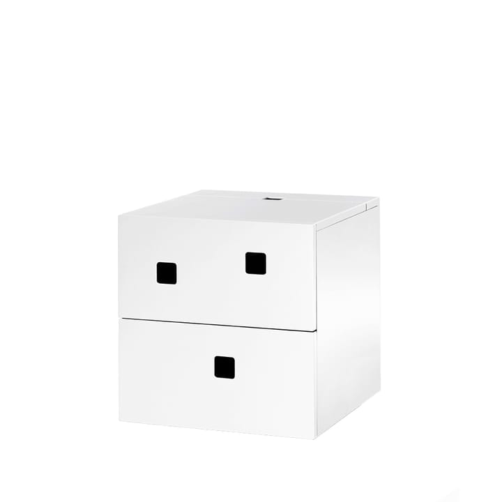 Peep S1 bedside table, wall hung - White - Zweed