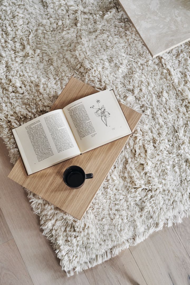A close up of the Cozy rug from Scandi Living in our guide to choosing the right rug. 